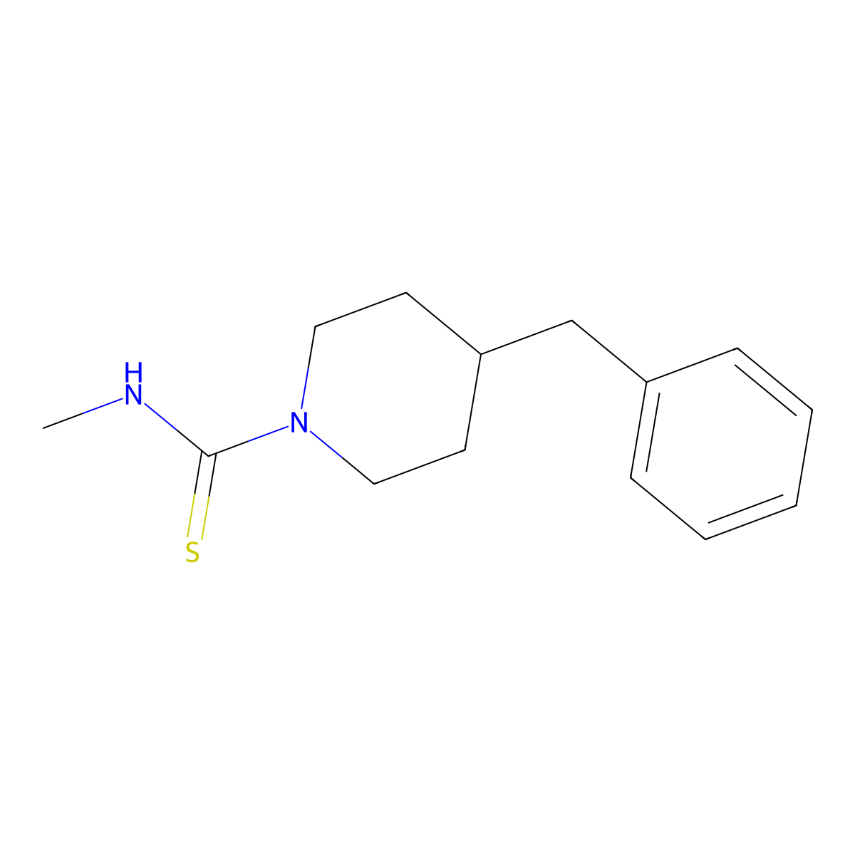 4-benzyl-N-methylpiperidine-1-carbothioamide molecular structure, CAS 260253-87-0