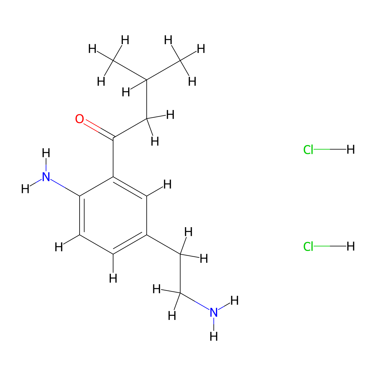1-[2-Amino-5-(2-aminoethyl)phenyl]-3-methylbutan-1-one dihydrochloride molecular structure, CAS 2602564-56-5