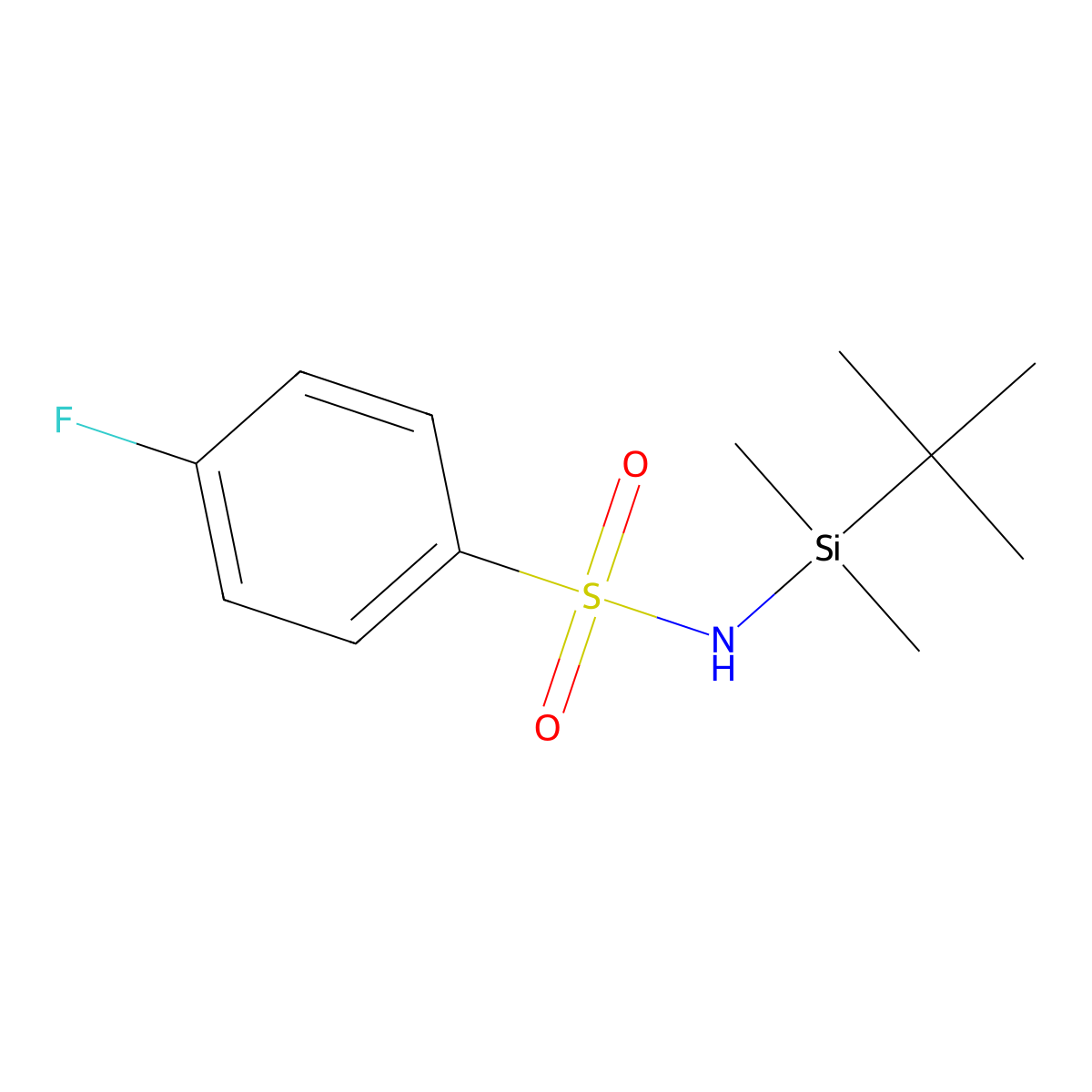 C12H20FNO2SSi molecular structure, CAS 2602564-60-1