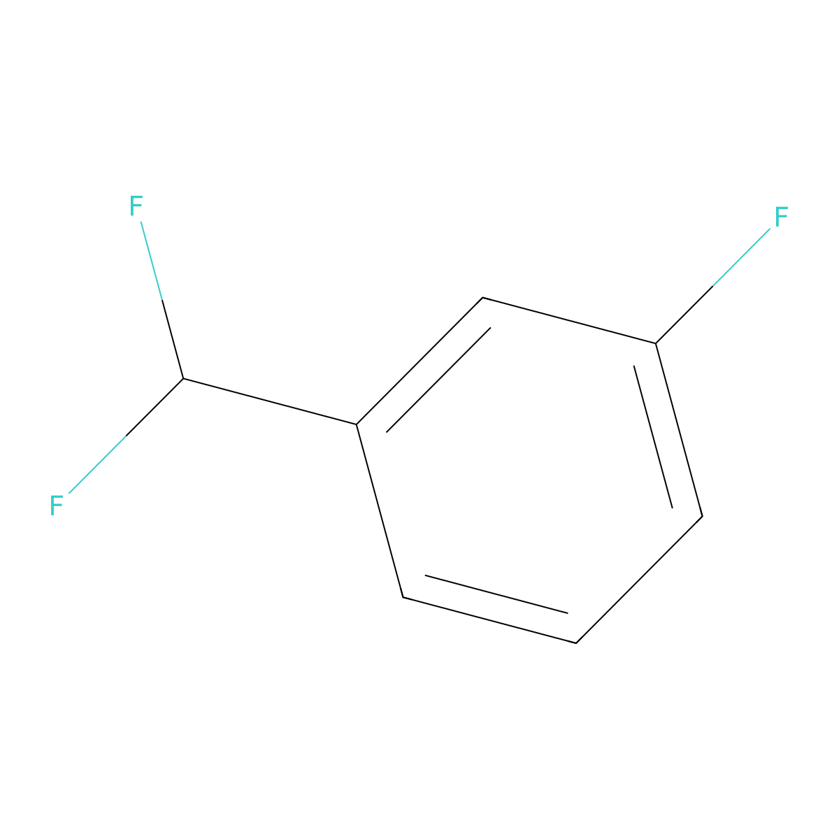1-(Difluoromethyl)-3-fluorobenzene molecular structure, CAS 26029-52-7