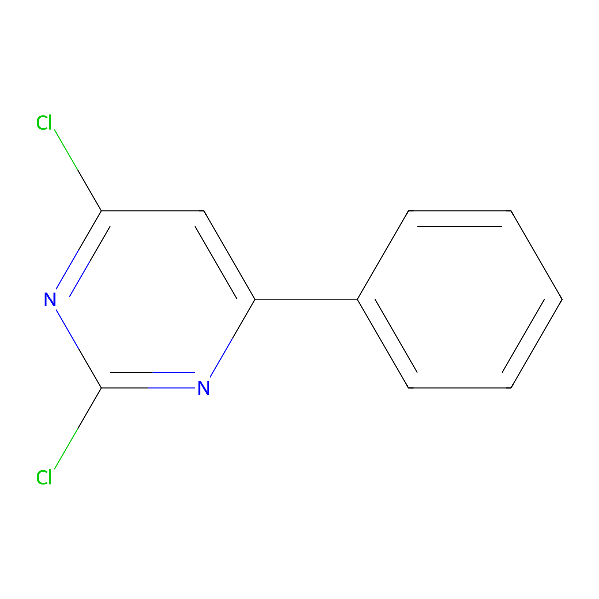 2,4-Dichloro-6-phenylpyrimidine molecular structure, CAS 26032-72-4