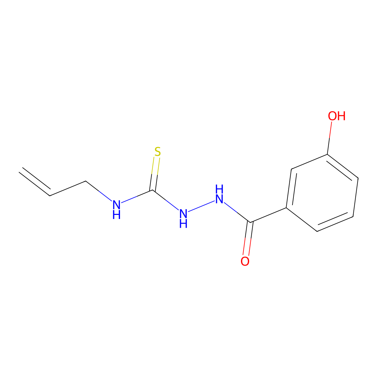 N-allyl-2-(3-hydroxybenzoyl)hydrazinecarbothioamide molecular structure, CAS 26036-14-6