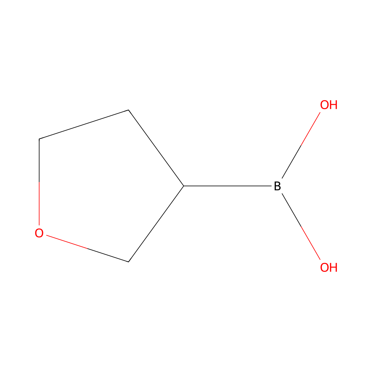 Tetrahydrofuran-3-boronic acid molecular structure, CAS 260369-10-6