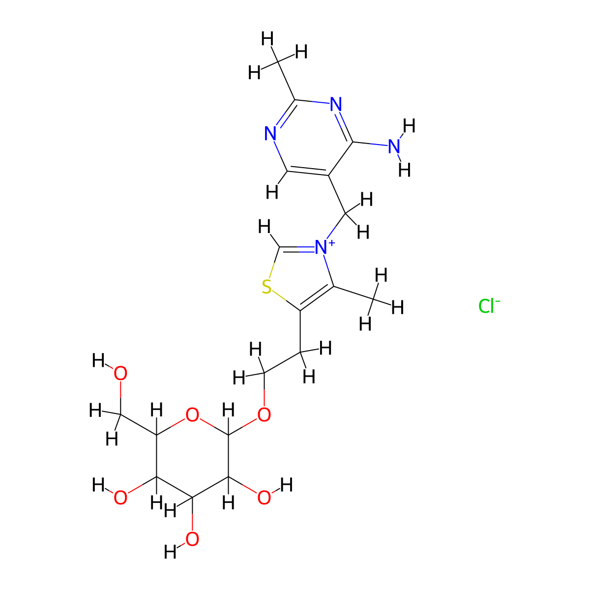 Thiaminegalactoside molecular structure, CAS 260370-52-3
