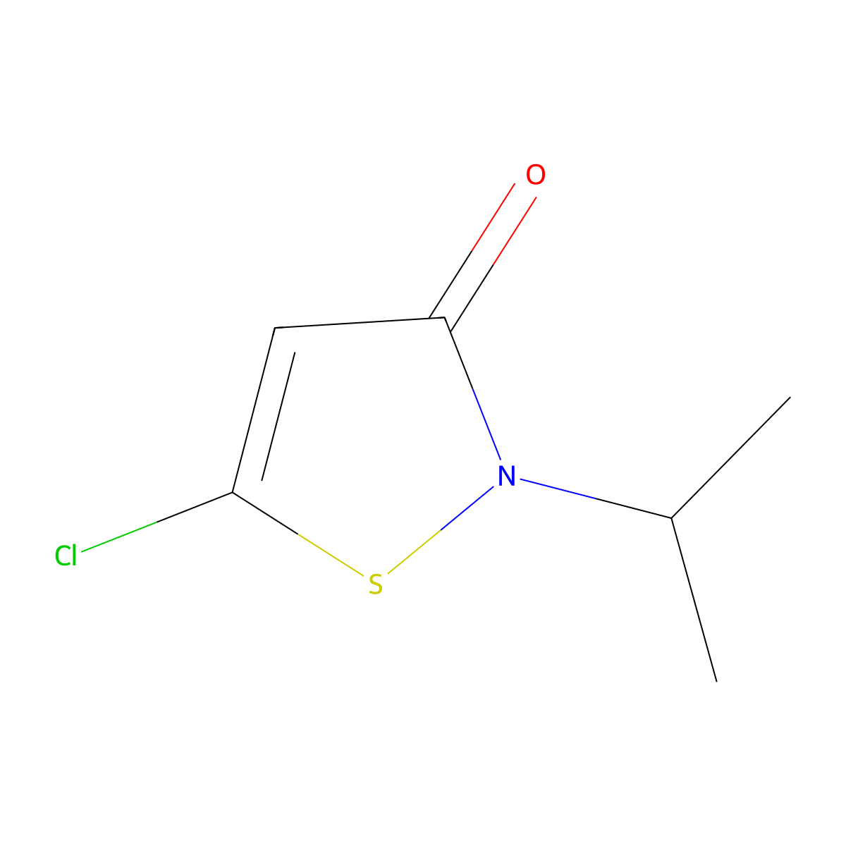 5-Chloro-2-isopropylisothiazol-3(2H)-one molecular structure, CAS 260370-55-6