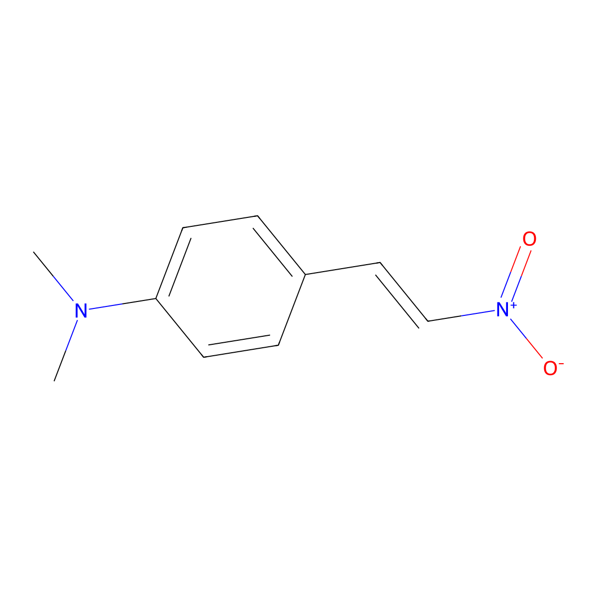 N,N-Dimethyl-4-[(E)-2-nitroethenyl]aniline molecular structure, CAS 2604-08-2