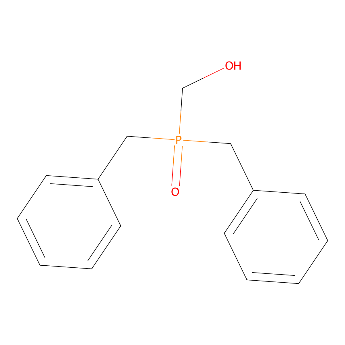 (Dibenzylphosphoryl)methanol molecular structure, CAS 2604-84-4