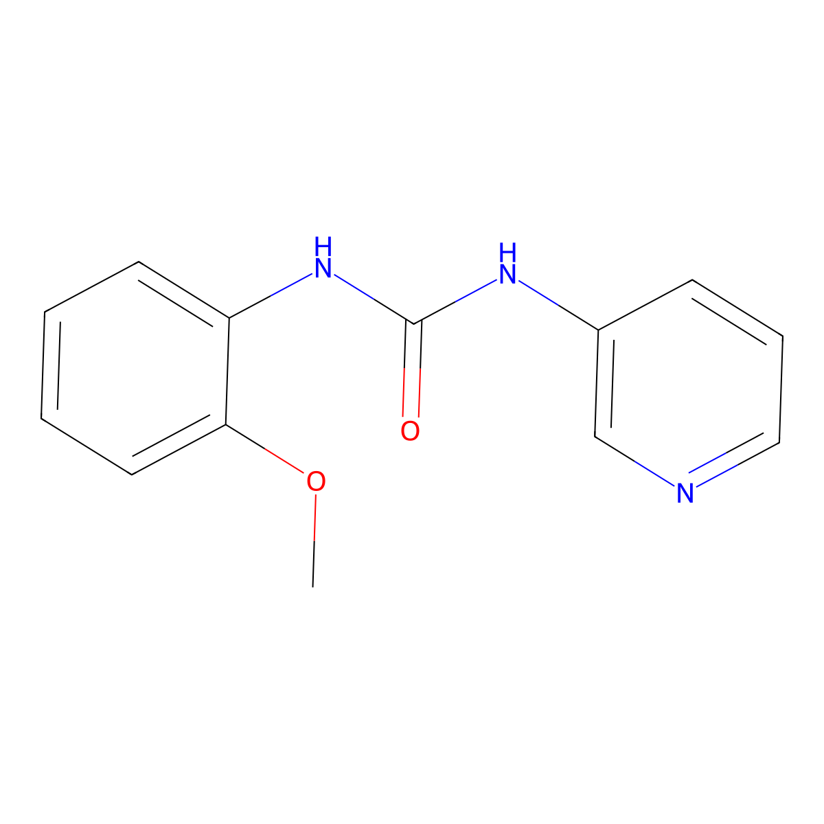 1-(2-Methoxyphenyl)-3-pyridin-3-ylurea molecular structure, CAS 260405-01-4