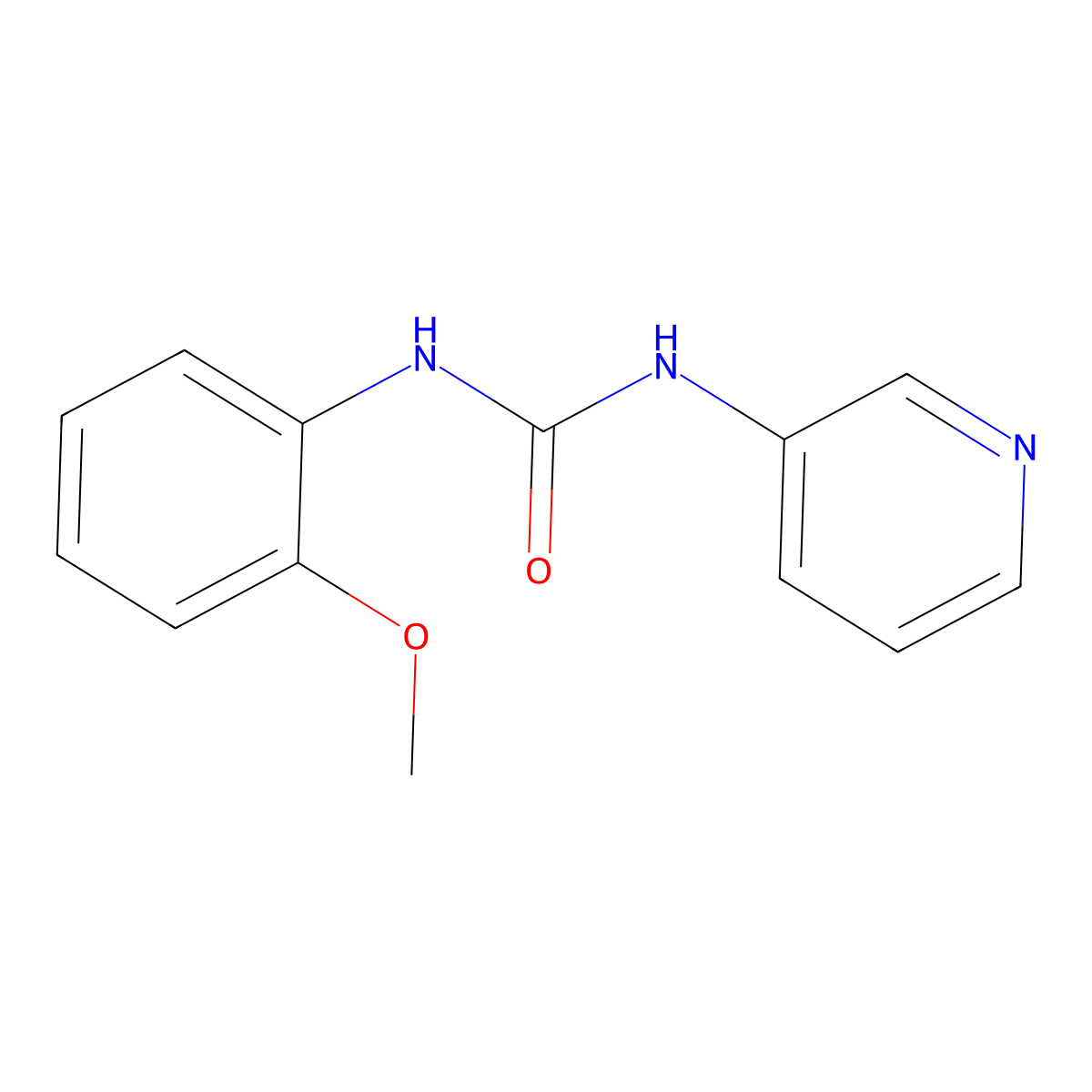 1-(2-Methoxyphenyl)-3-pyridin-3-ylurea molecular structure, CAS 260405-01-4