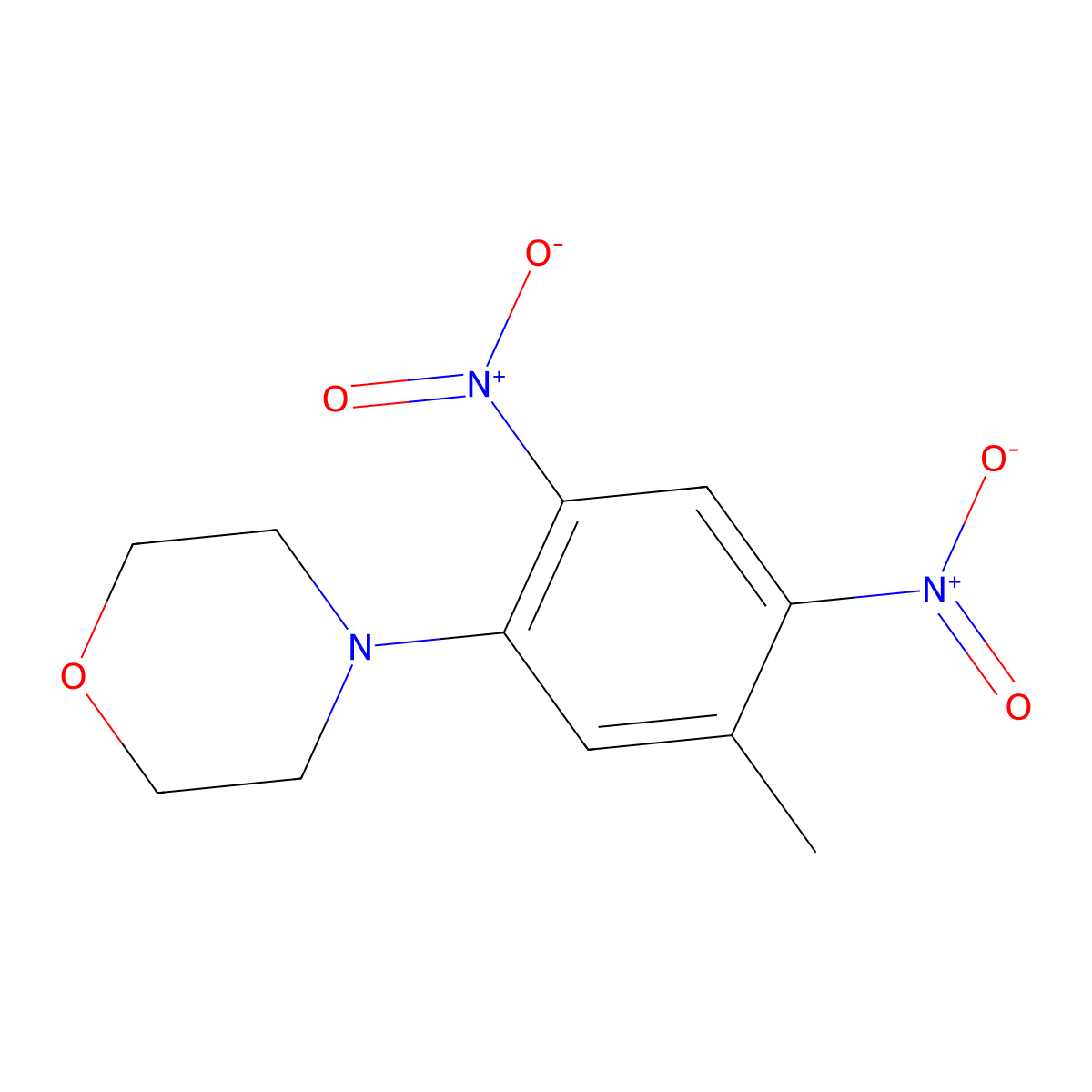 4-(5-Methyl-2,4-dinitrophenyl)morpholine molecular structure, CAS 260410-78-4
