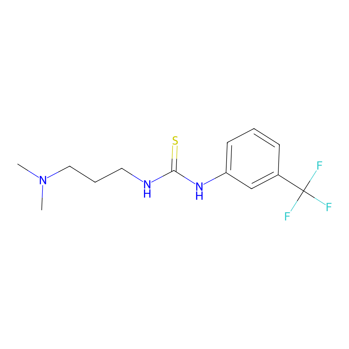 1-[3-(Dimethylamino)propyl]-3-[3-(trifluoromethyl)phenyl]thiourea molecular structure, CAS 260410-89-7