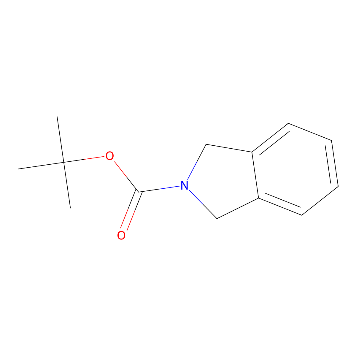 tert-Butyl isoindoline-2-carboxylate molecular structure, CAS 260412-75-7