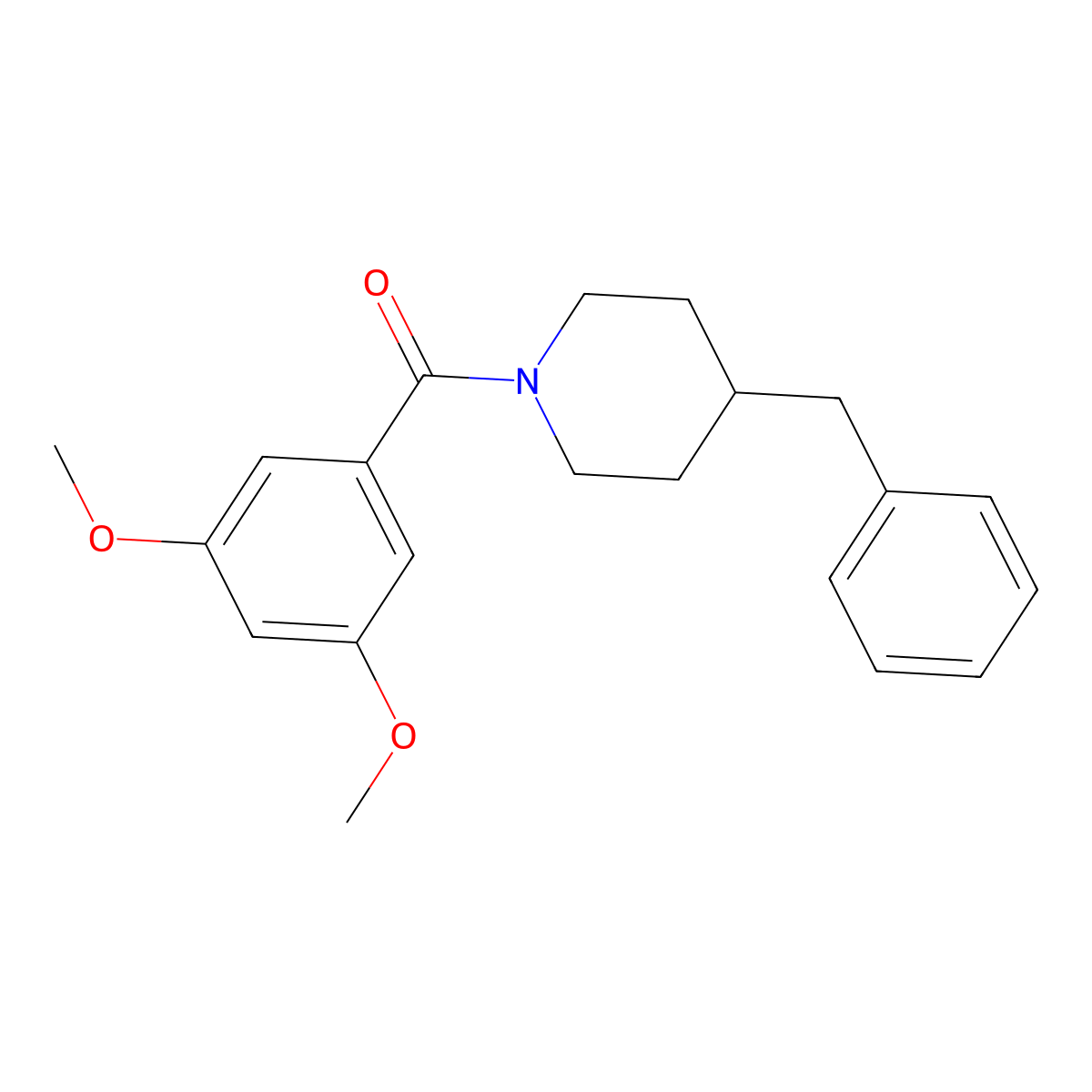 (4-Benzylpiperidin-1-yl)(3,5-dimethoxyphenyl)methanone molecular structure, CAS 260428-12-4