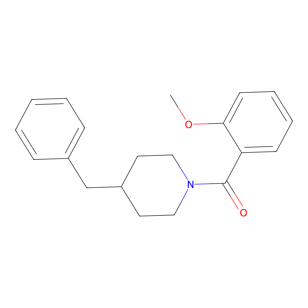 2-Methoxyphenyl 4-benzylpiperidyl ketone molecular structure, CAS 260428-16-8