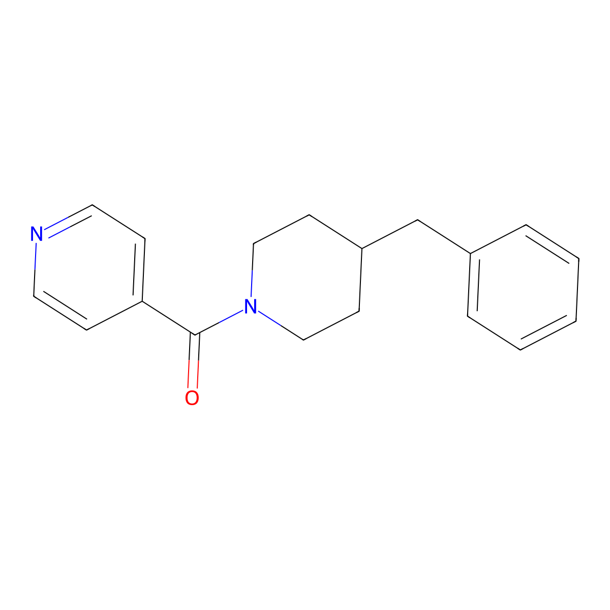 4-(Phenylmethyl)-1-(4-pyridinylcarbonyl)-piperidine molecular structure, CAS 260428-26-0