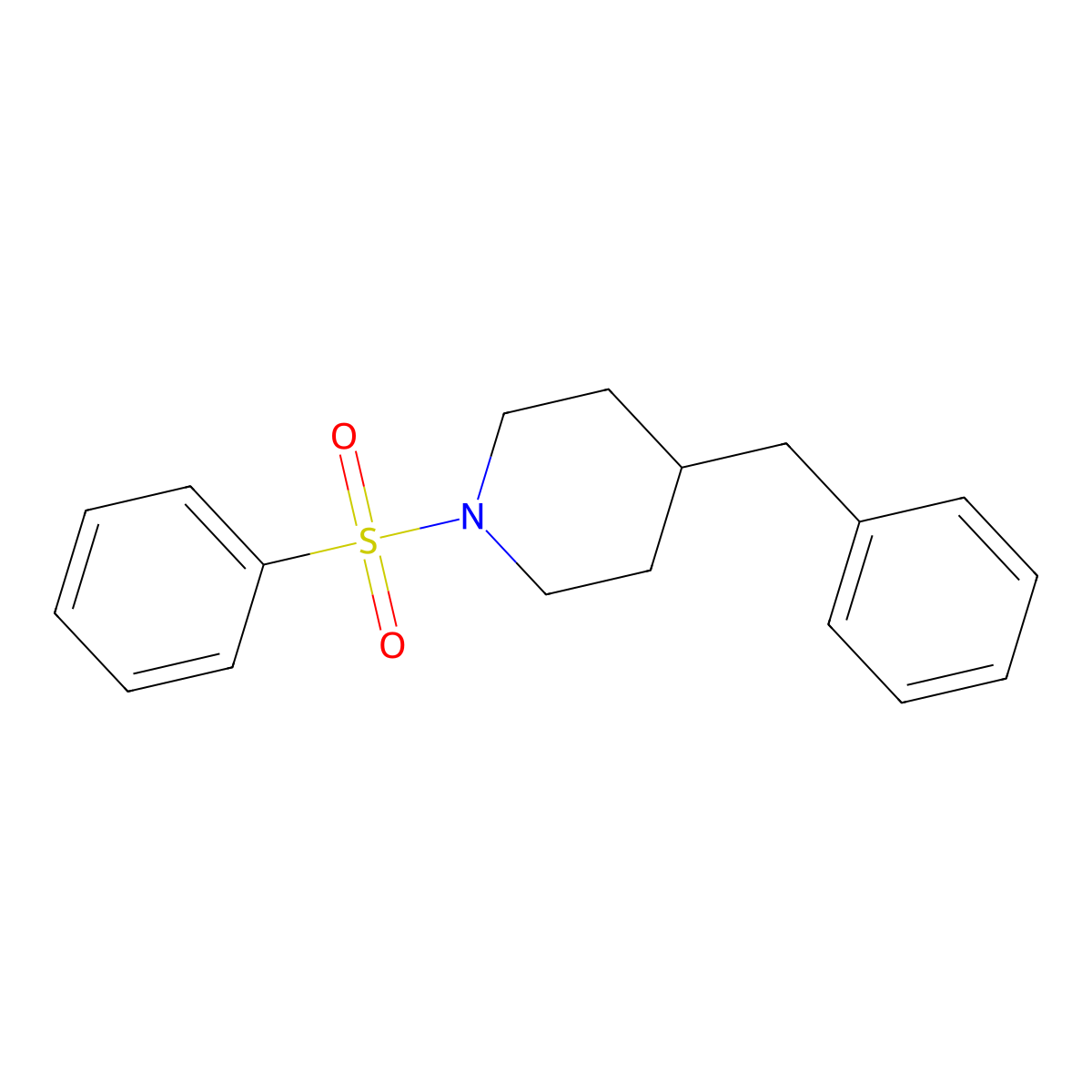 1-(Benzenesulfonyl)-4-benzylpiperidine molecular structure, CAS 260428-50-0