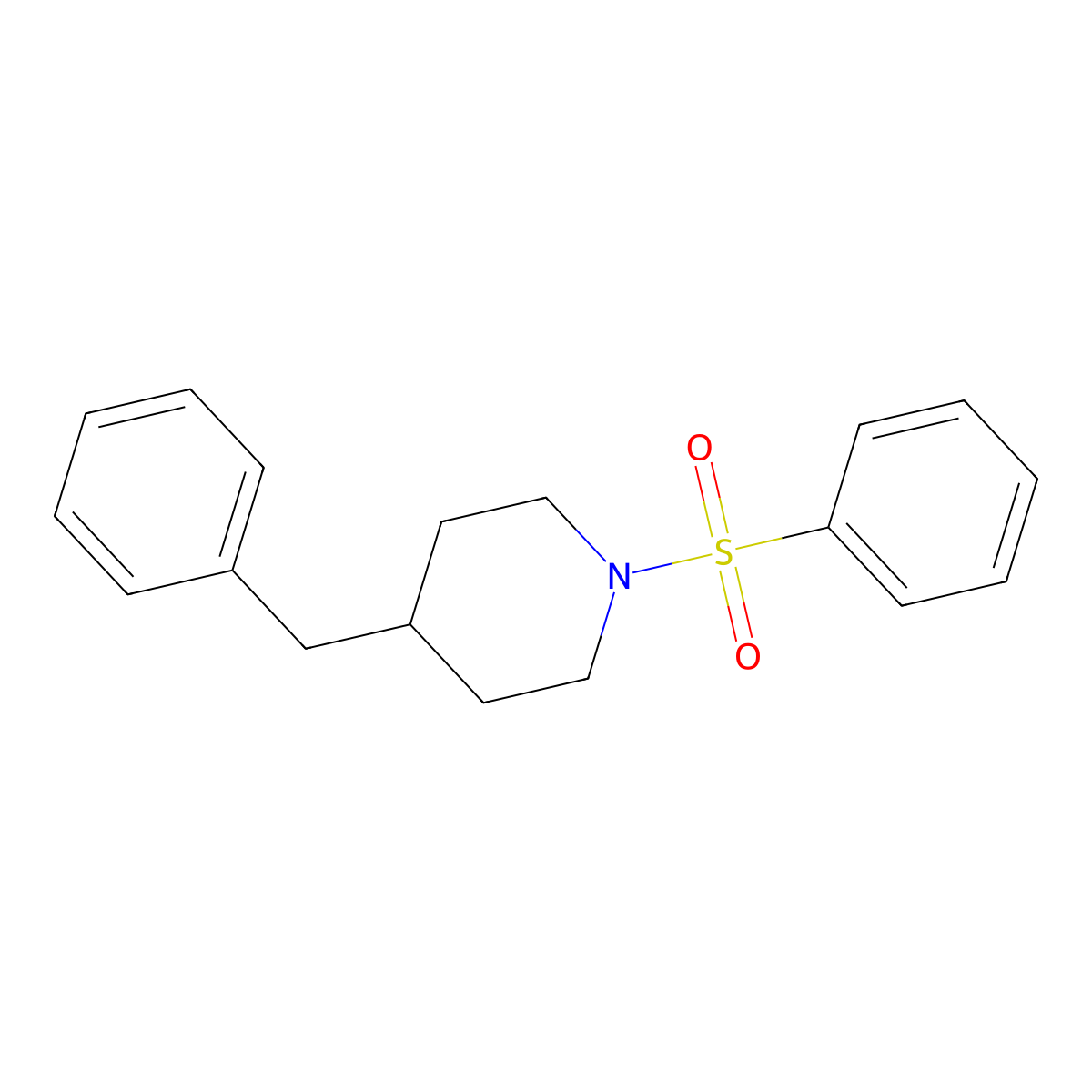 1-(Benzenesulfonyl)-4-benzylpiperidine molecular structure, CAS 260428-50-0
