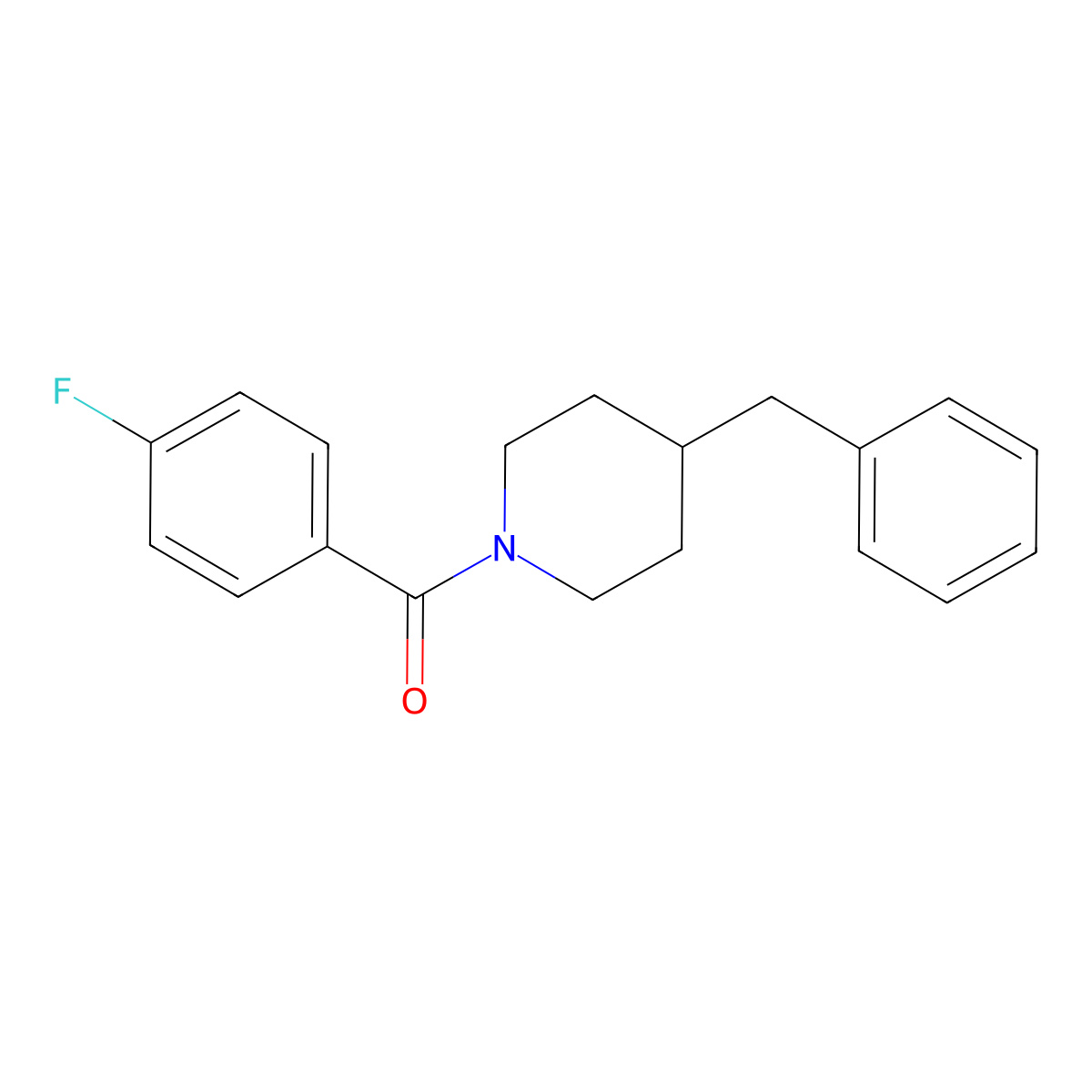(4-Benzylpiperidin-1-yl)(4-fluorophenyl)methanone molecular structure, CAS 260428-69-1