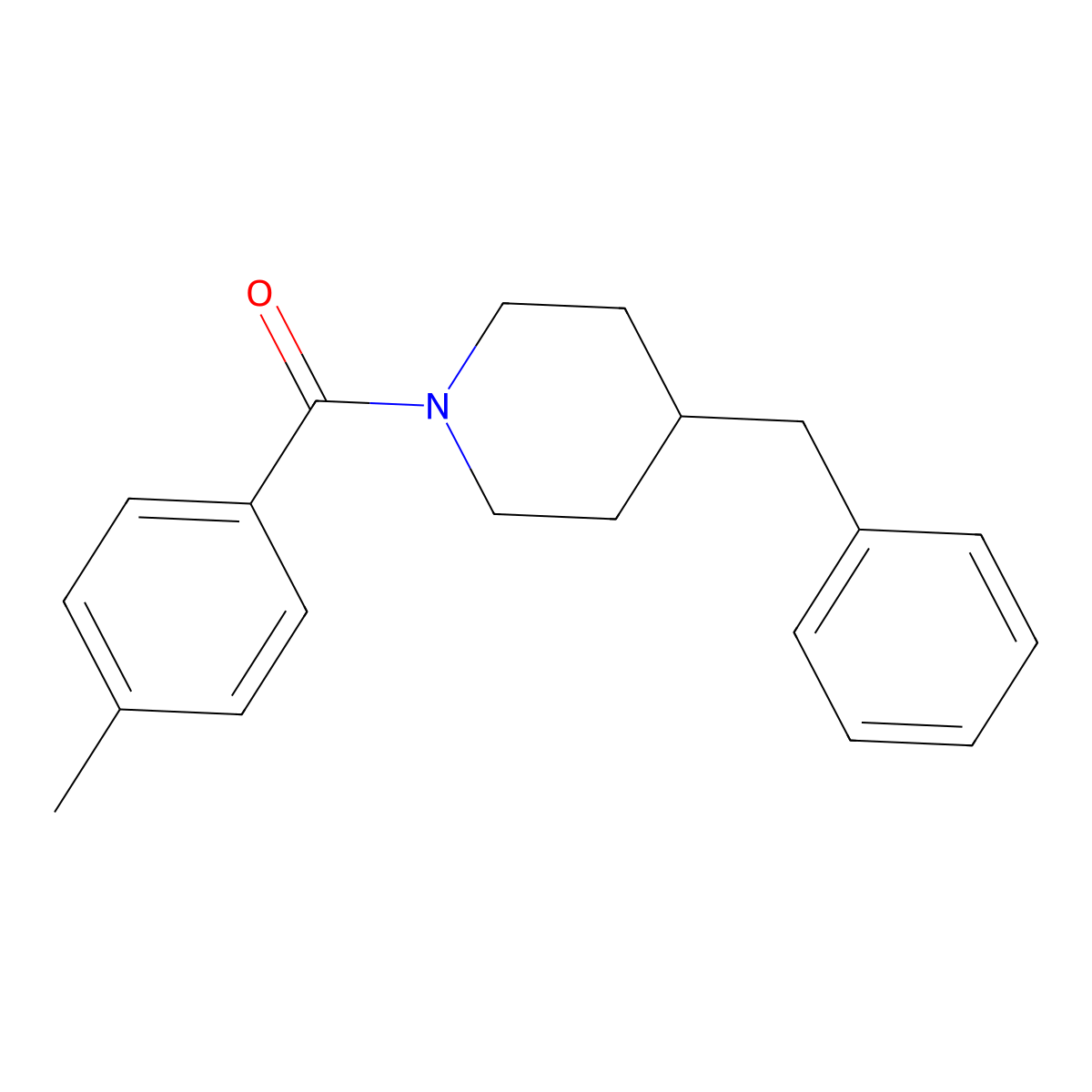 N-(4-Methylbenzoyl)-4-benzylpiperidine molecular structure, CAS 260428-72-6