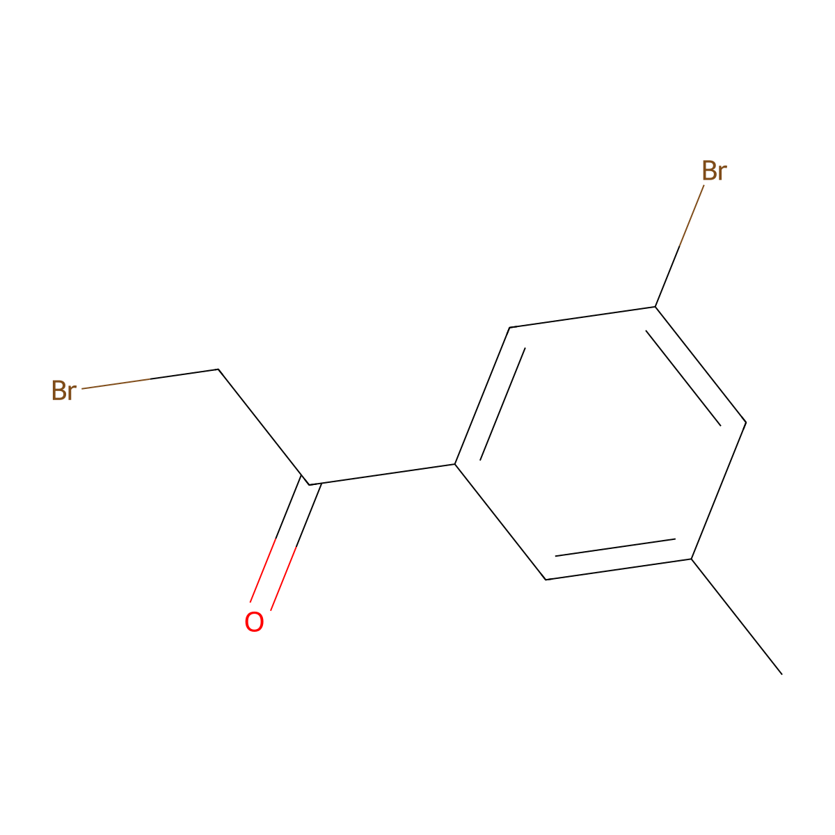 2-Bromo-1-(3-bromo-5-methylphenyl)ethanone molecular structure, CAS 260430-27-1