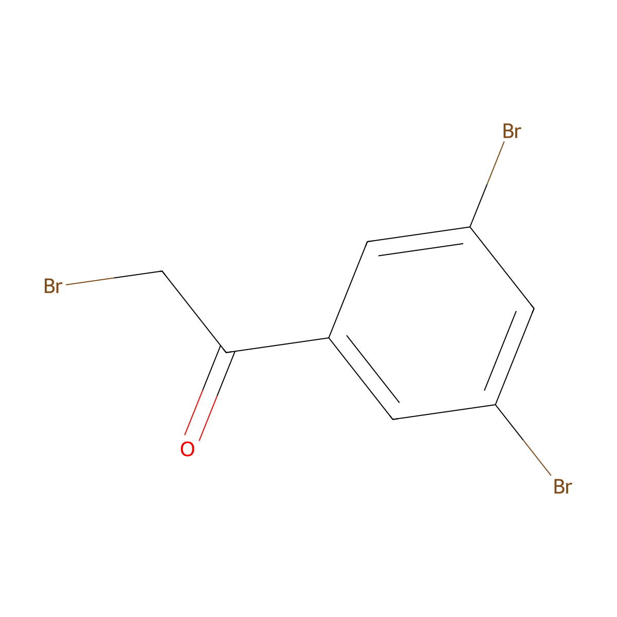 2-Bromo-1-(3,5-dibromophenyl)ethanone molecular structure, CAS 260430-28-2