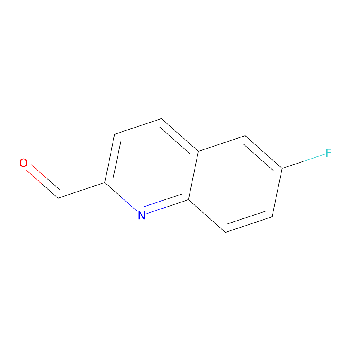 6-Fluoroquinoline-2-carbaldehyde molecular structure, CAS 260430-93-1