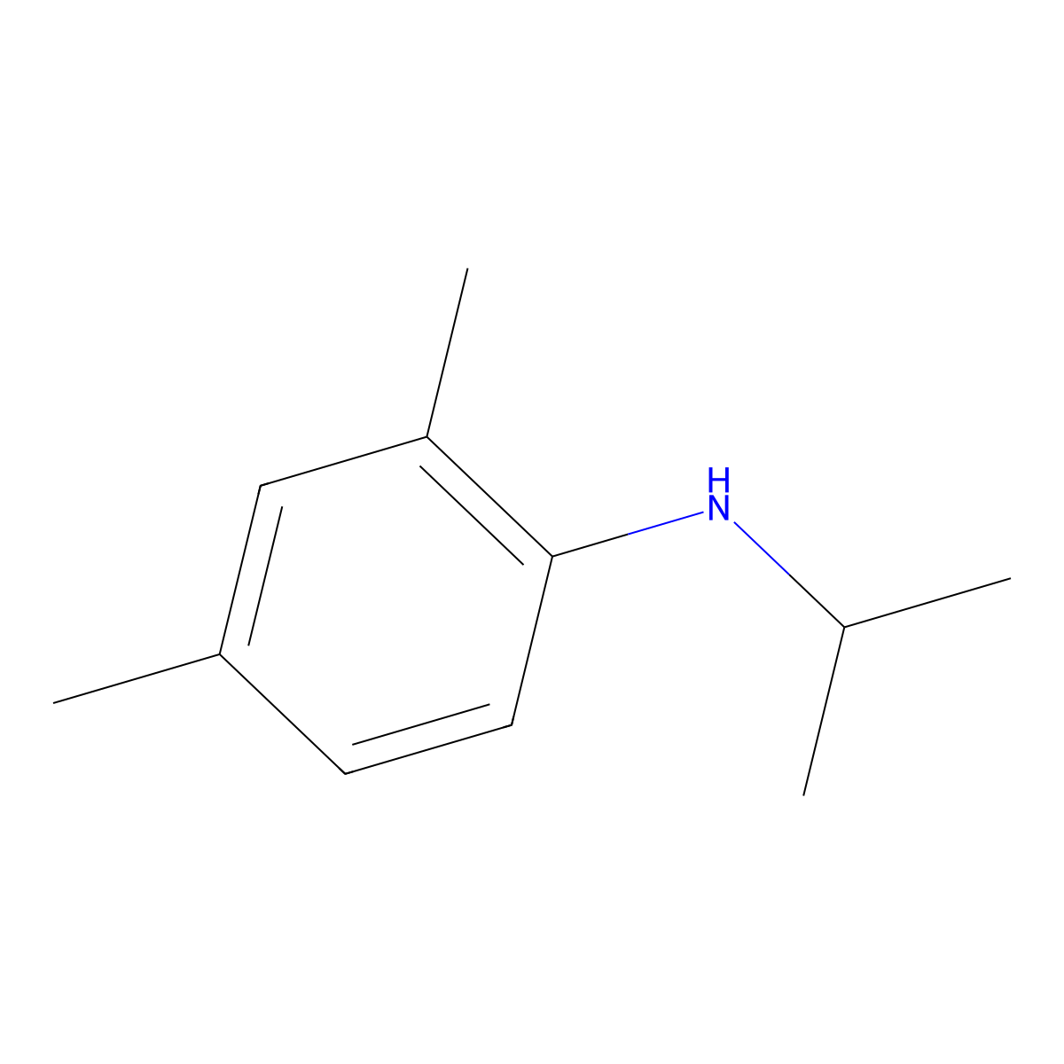 2,4-dimethyl-N-(propan-2-yl)aniline molecular structure, CAS 260432-86-8