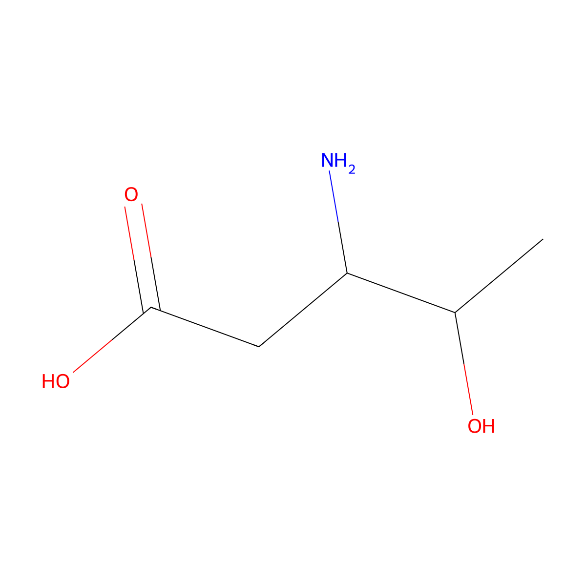 (3S,4R)-3-amino-4-hydroxypentanoic acid molecular structure, CAS 260443-34-3