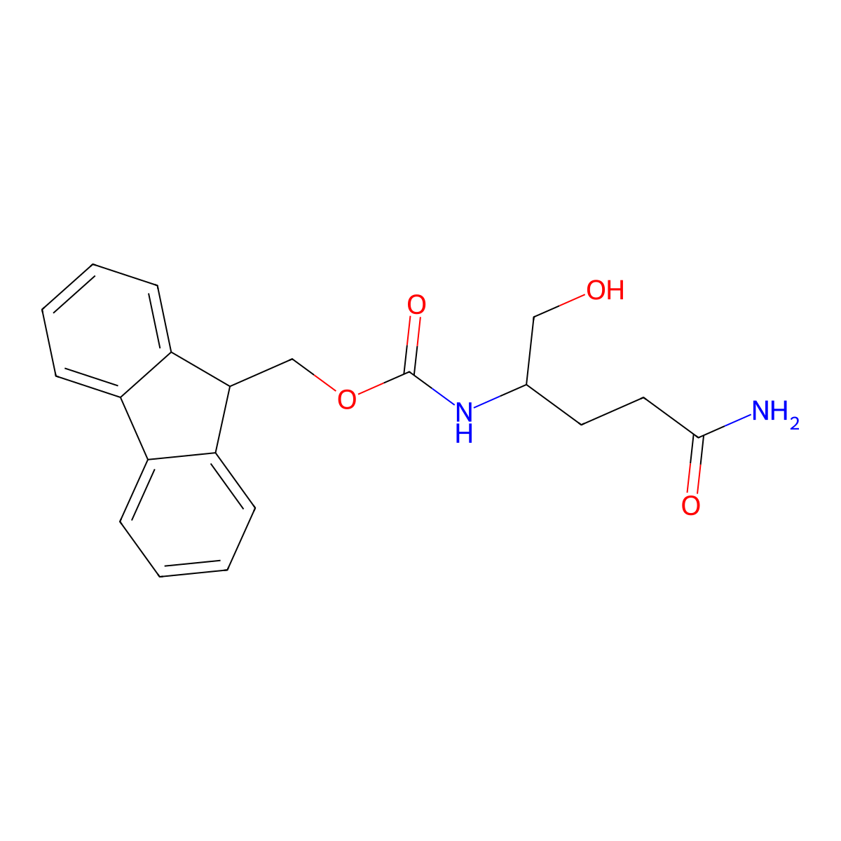 Fmoc-L-glutaminol molecular structure, CAS 260450-77-9
