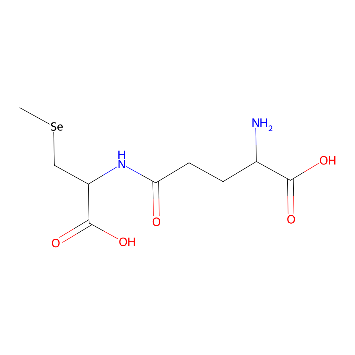 Methylseleno carboxyethylglutamine molecular structure, CAS 26046-89-9