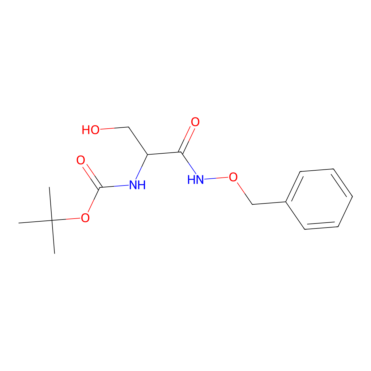O-Benzyl-alpha-N-tert-Boc-L-serinehydroxamic Acid molecular structure, CAS 26048-92-0