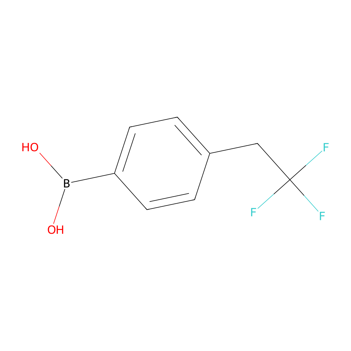 [4-(2,2,2-Trifluoroethyl)phenyl]boronic acid molecular structure, CAS 2605217-05-6