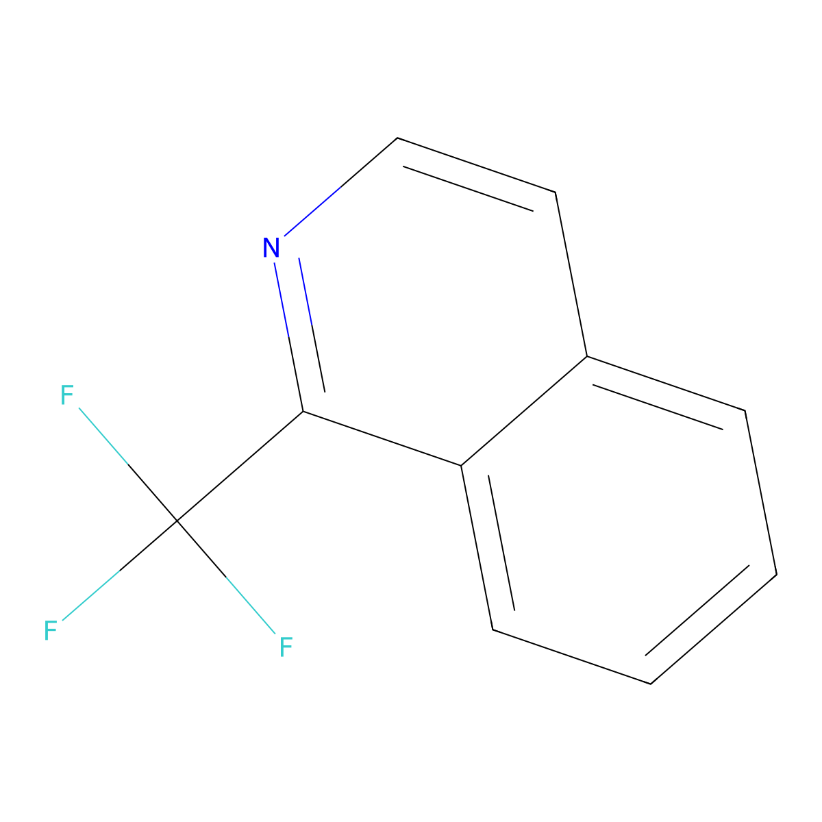 1-(Trifluoromethyl)isoquinoline molecular structure, CAS 26053-68-9