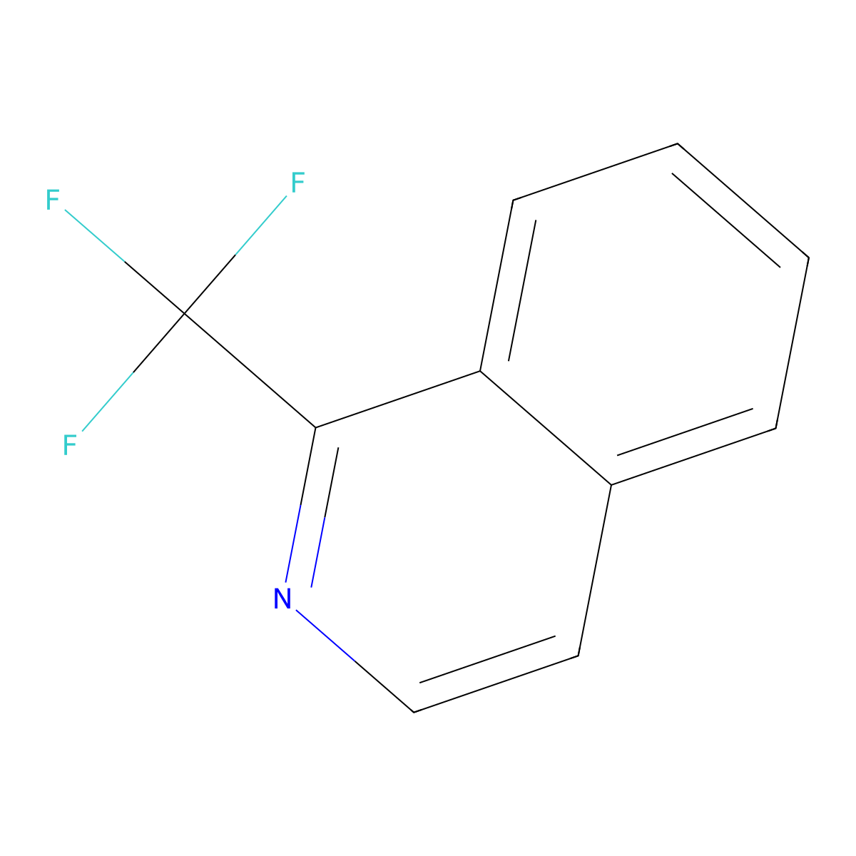 1-(Trifluoromethyl)isoquinoline molecular structure, CAS 26053-68-9