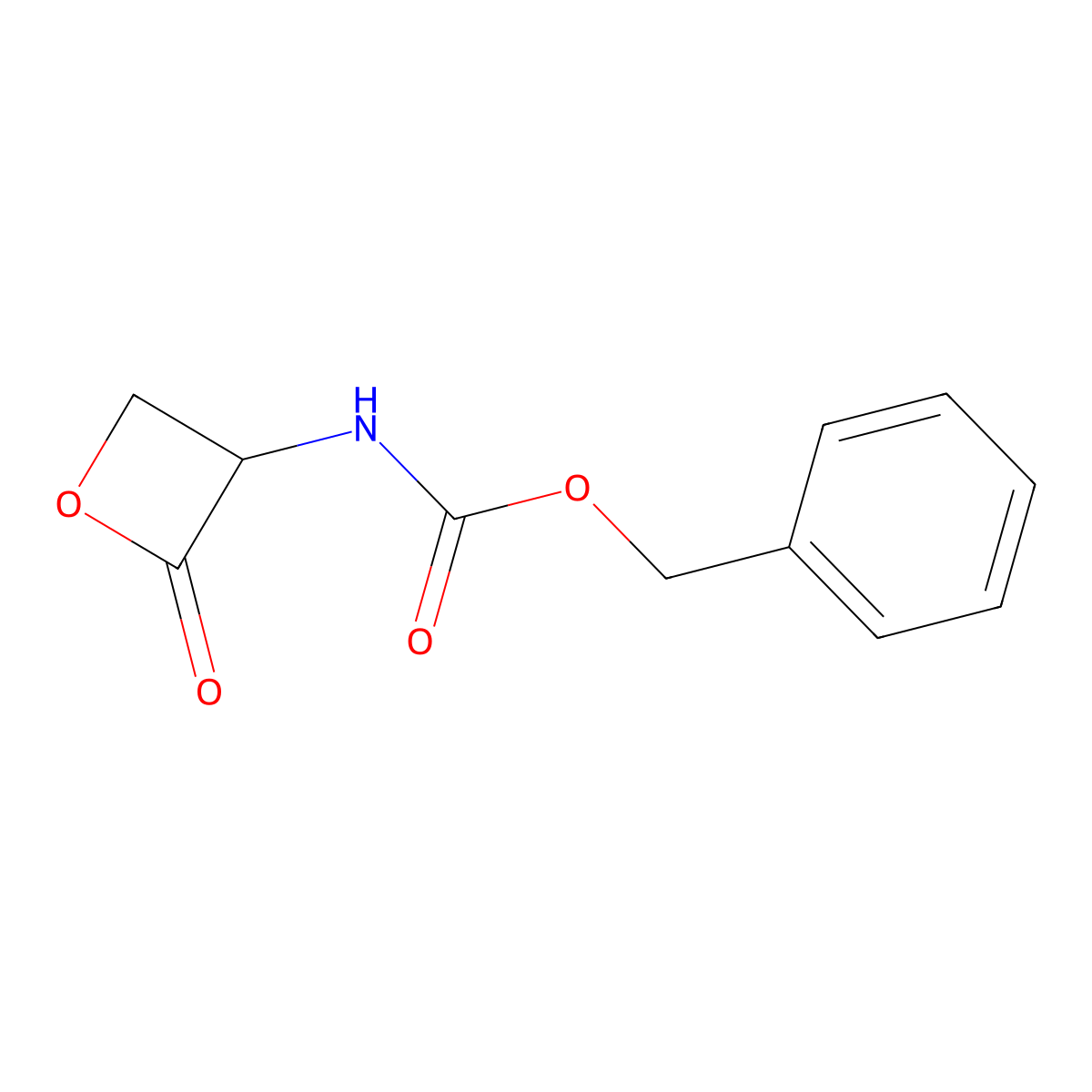 (S)-Benzyl (2-oxooxetan-3-YL)carbamate molecular structure, CAS 26054-60-4
