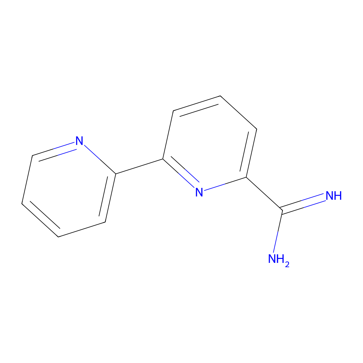 [2,2'-Bipyridine]-6-carboximidamide molecular structure, CAS 260553-52-4
