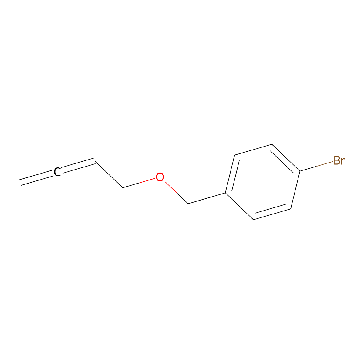 1-Bromo-4-((buta-2,3-dien-1-yloxy)methyl)benzene molecular structure, CAS 260554-40-3