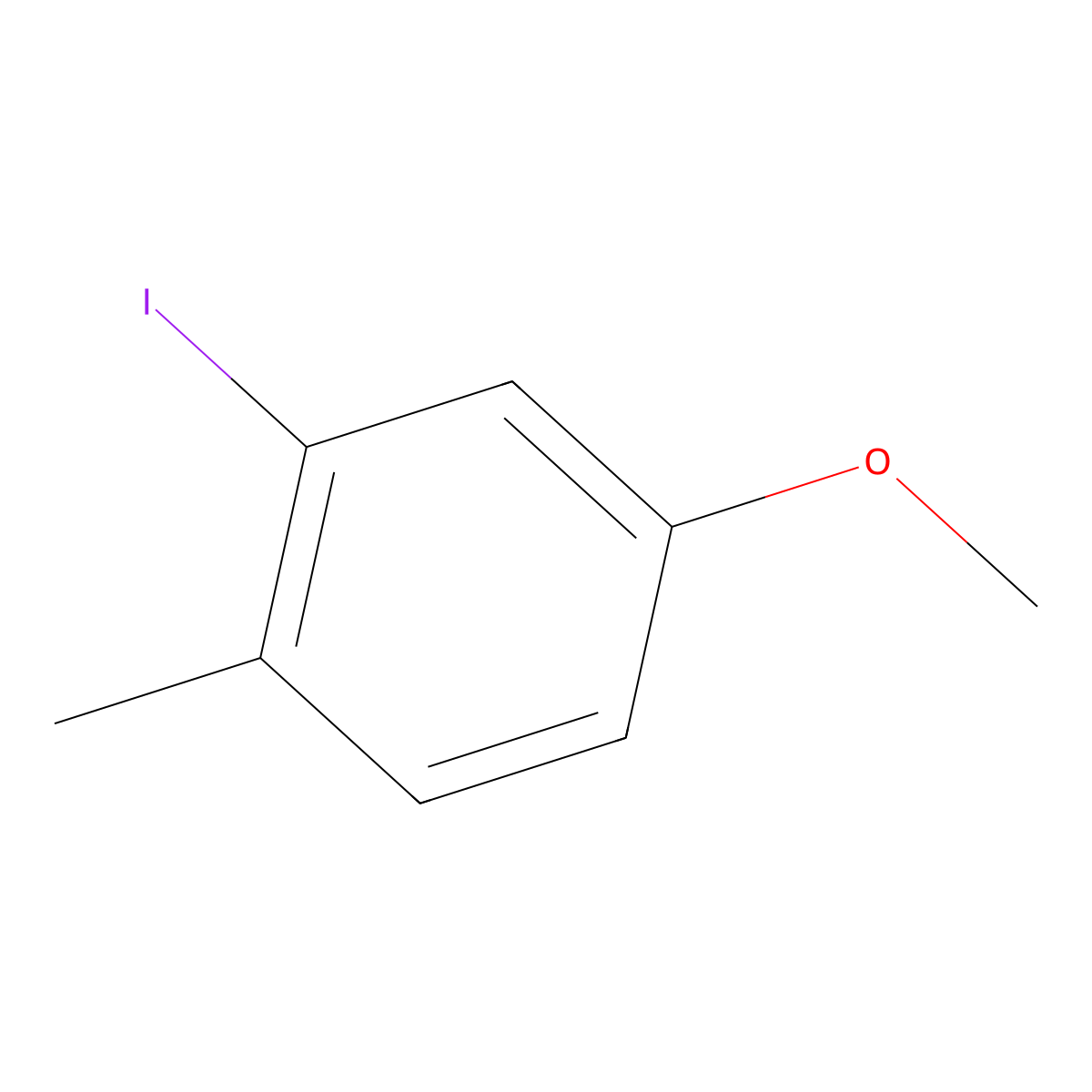 2-Iodo-4-methoxy-1-methylbenzene molecular structure, CAS 260558-14-3