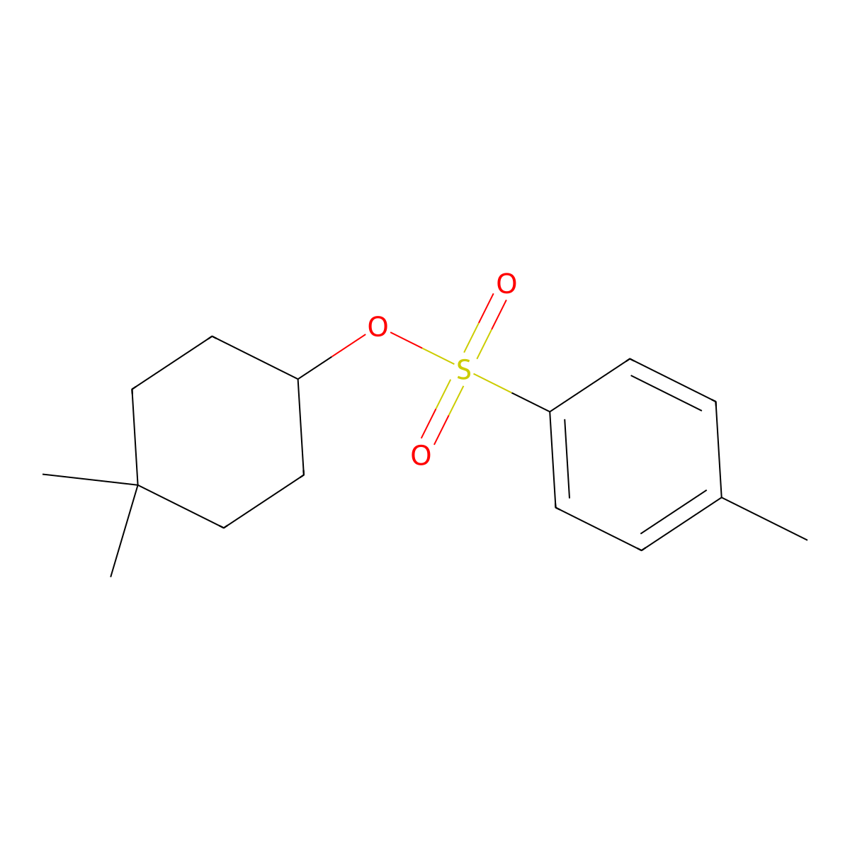 4,4-Dimethylcyclohexyl 4-methylbenzene-1-sulfonate molecular structure, CAS 26059-37-0