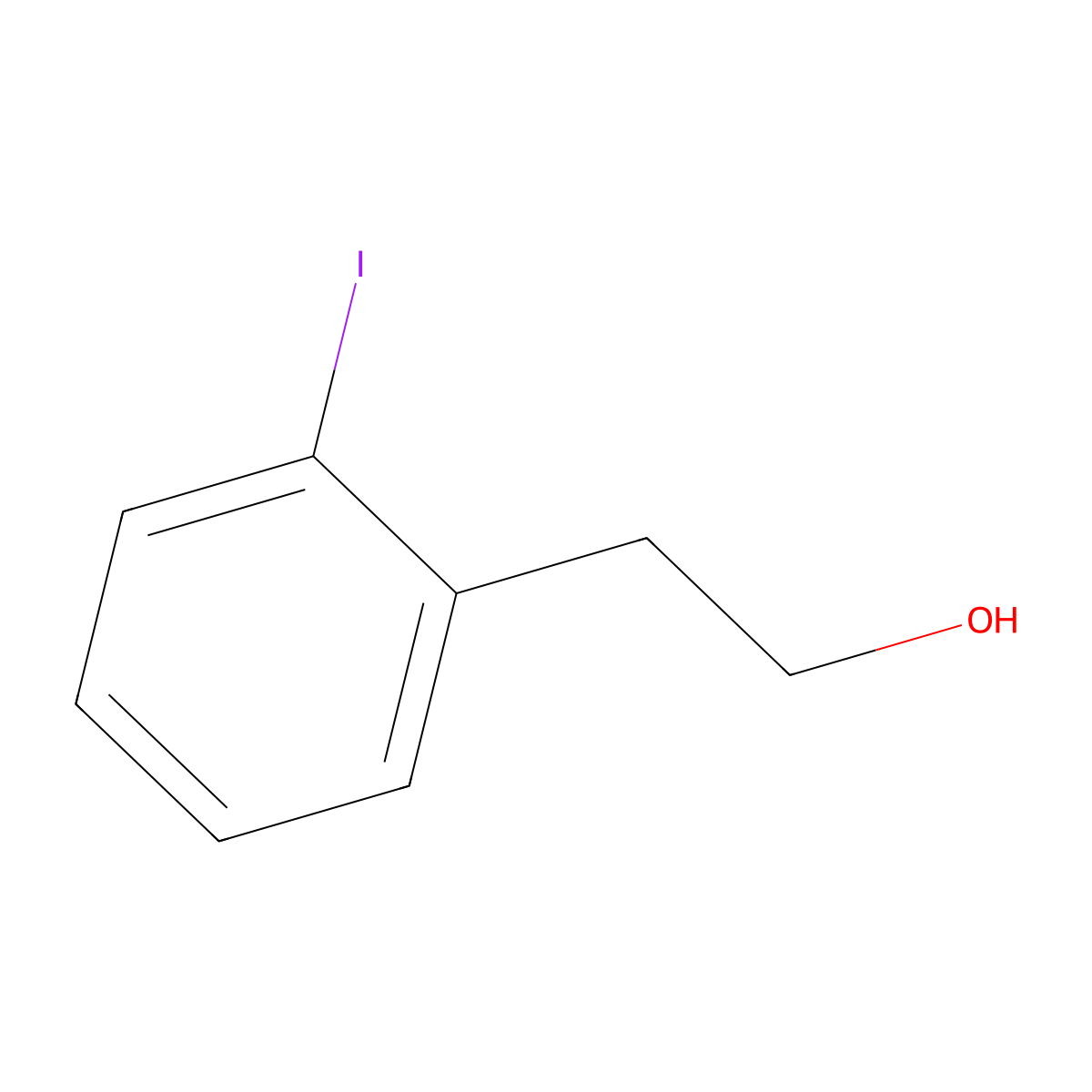 2-(2-Iodophenyl)ethan-1-ol molecular structure, CAS 26059-40-5