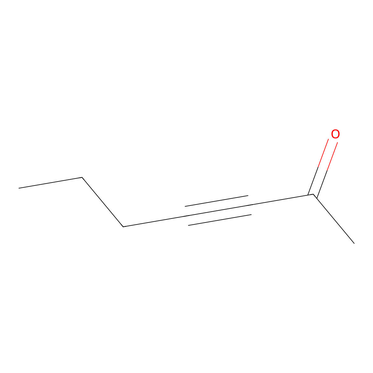 Hept-3-yn-2-one molecular structure, CAS 26059-43-8