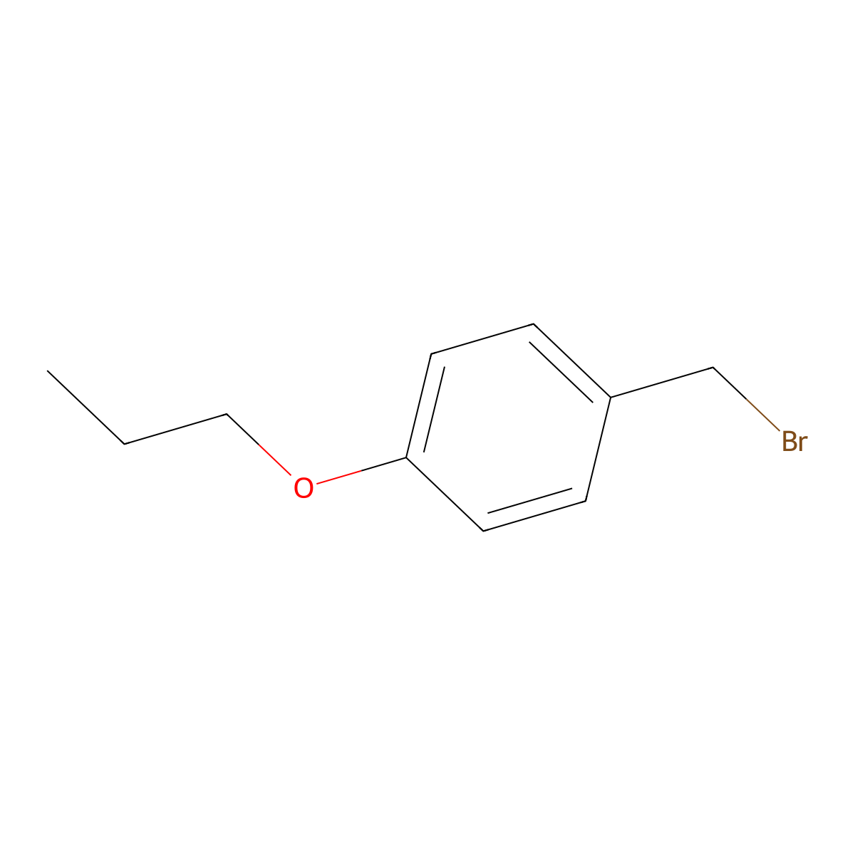 1-(Bromomethyl)-4-propoxybenzene molecular structure, CAS 2606-58-8