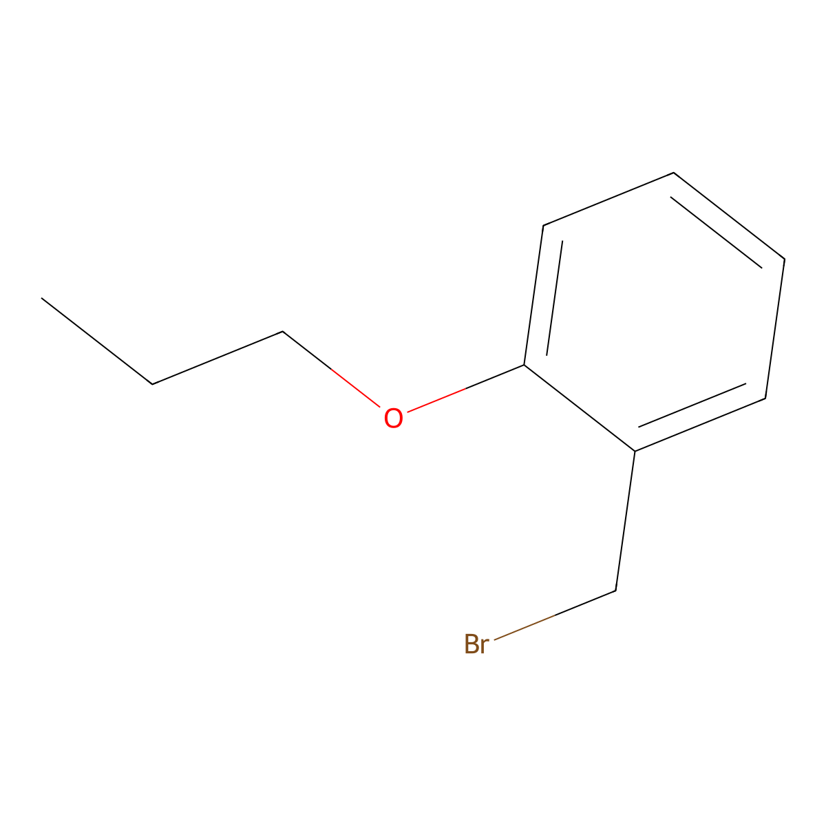 1-(Bromomethyl)-2-propoxybenzene molecular structure, CAS 2606-59-9