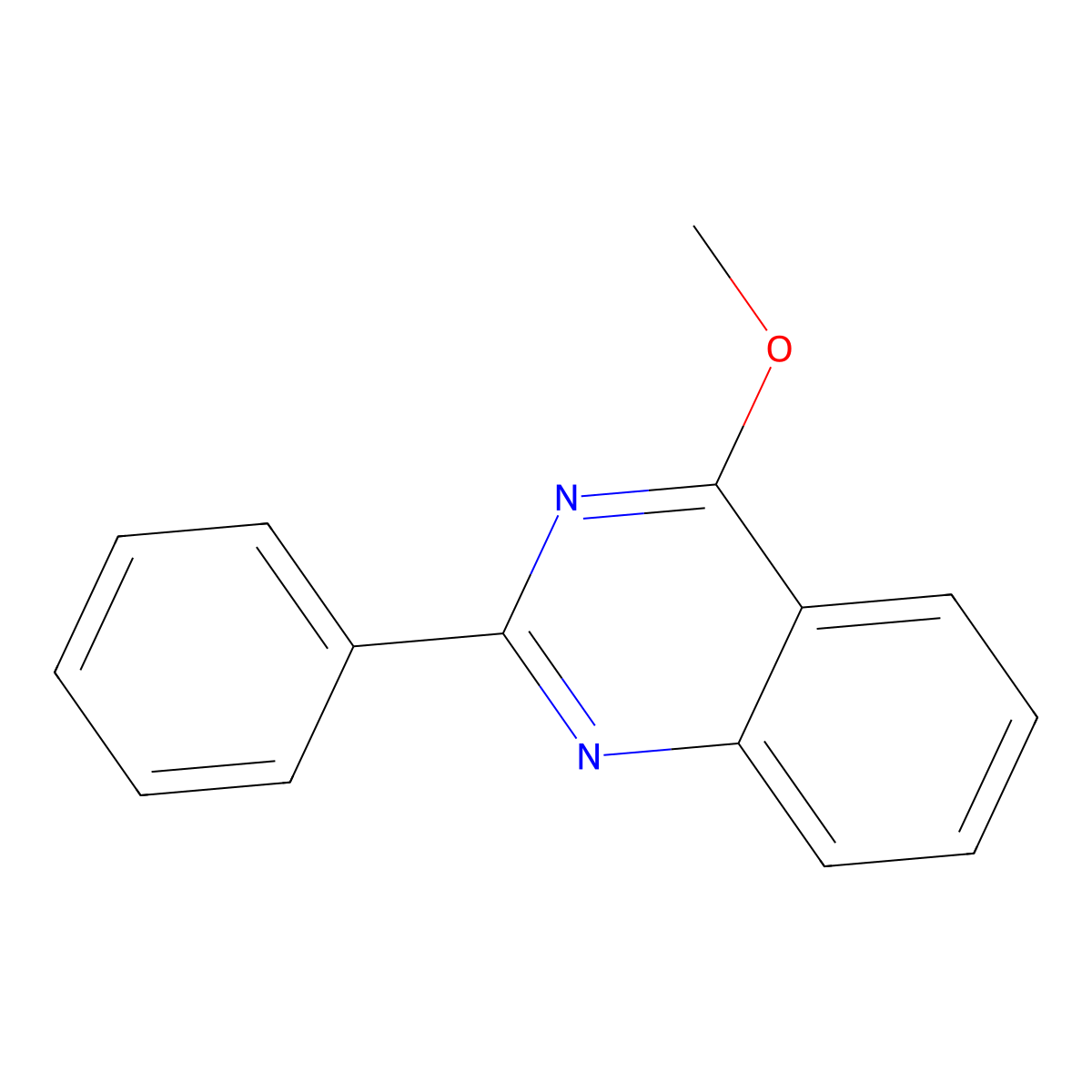 4-Methoxy-2-phenylquinazoline molecular structure, CAS 26060-03-7