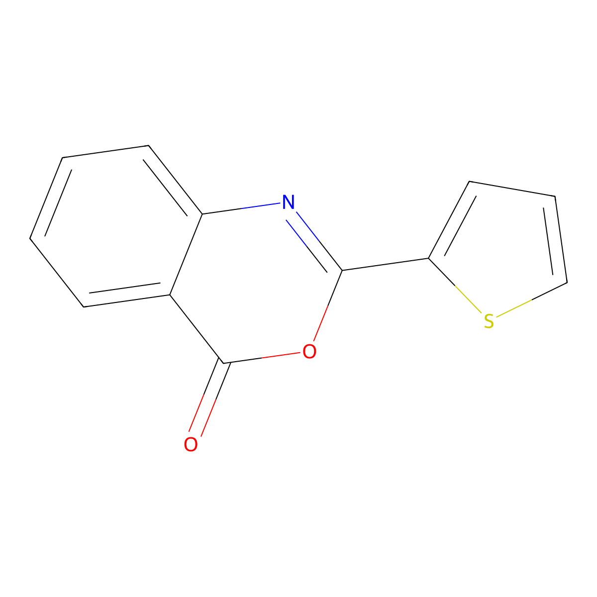 2-(2-thienyl)-4H-3,1-benzoxazin-4-one molecular structure, CAS 26060-06-0