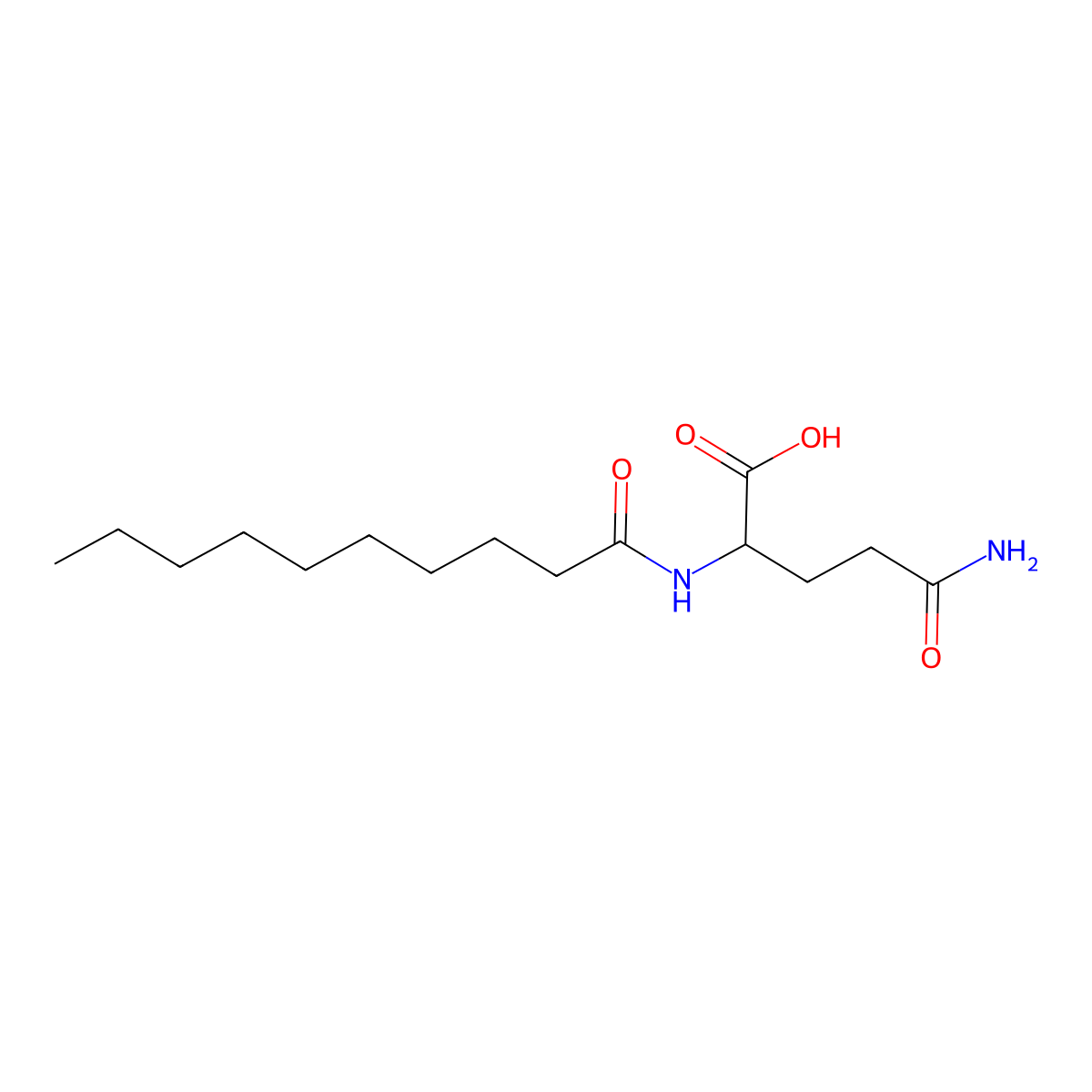 N~2~-Decanoyl-L-glutamine molecular structure, CAS 26060-95-7