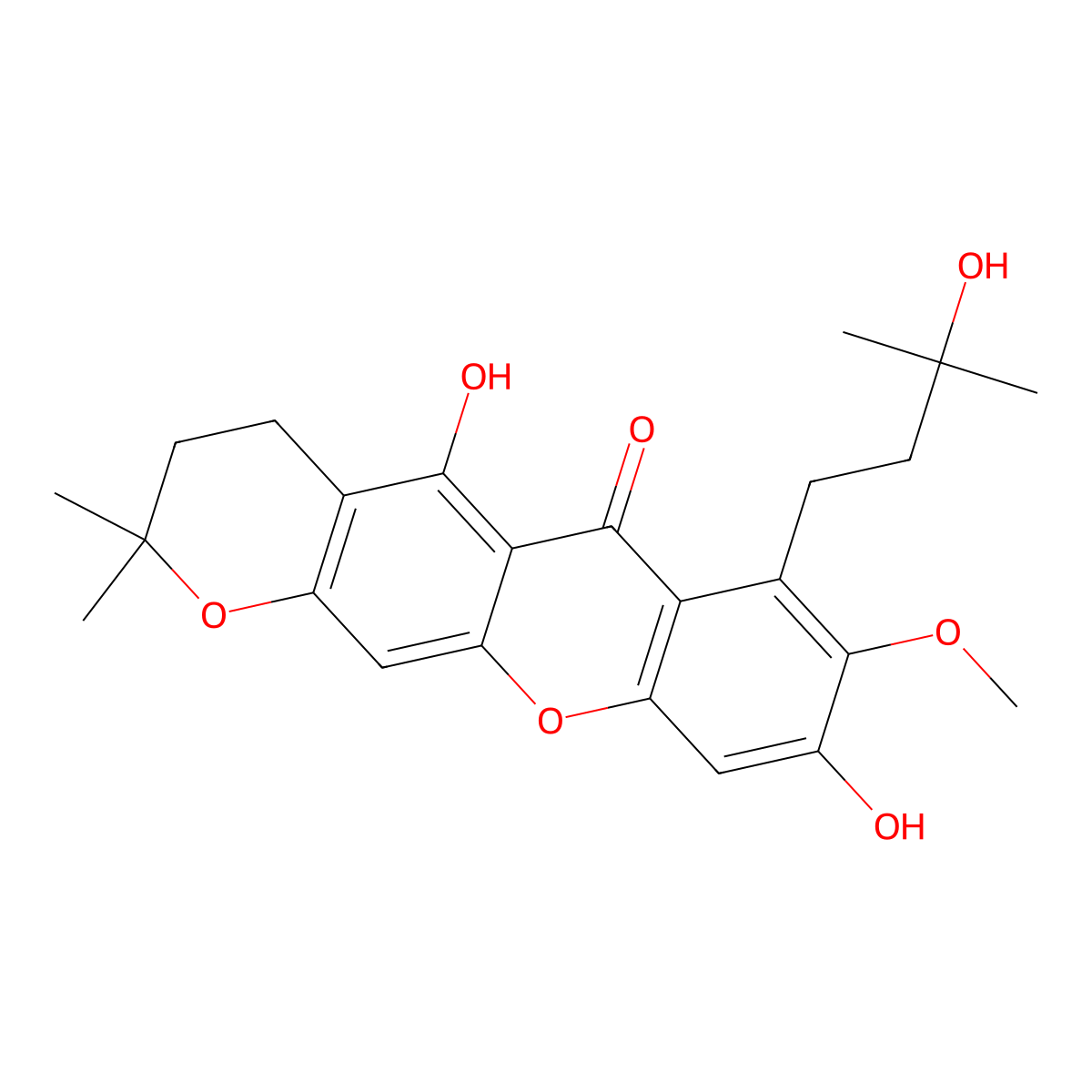 3-Isomangostin Hydrate molecular structure, CAS 26063-96-7