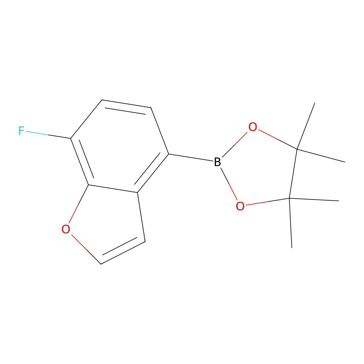 2-(7-Fluorobenzofuran-4-YL)-4,4,5,5-tetramethyl-1,3,2-dioxaborolane molecular structure, CAS 2606971-35-9