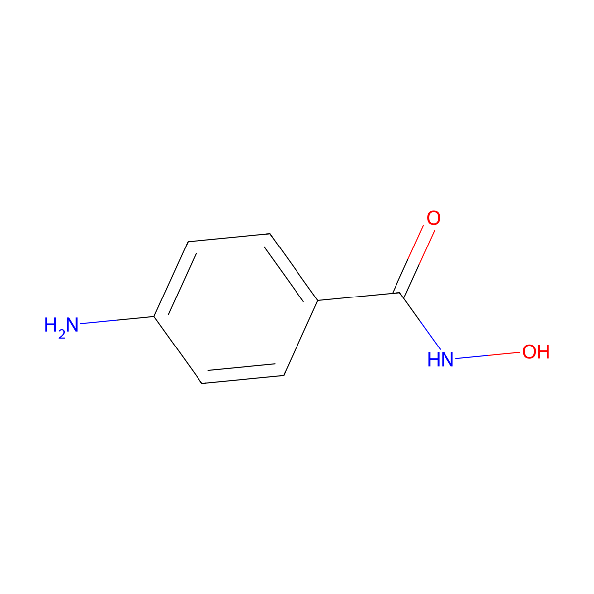 4-amino-N-hydroxybenzamide molecular structure, CAS 26071-05-6