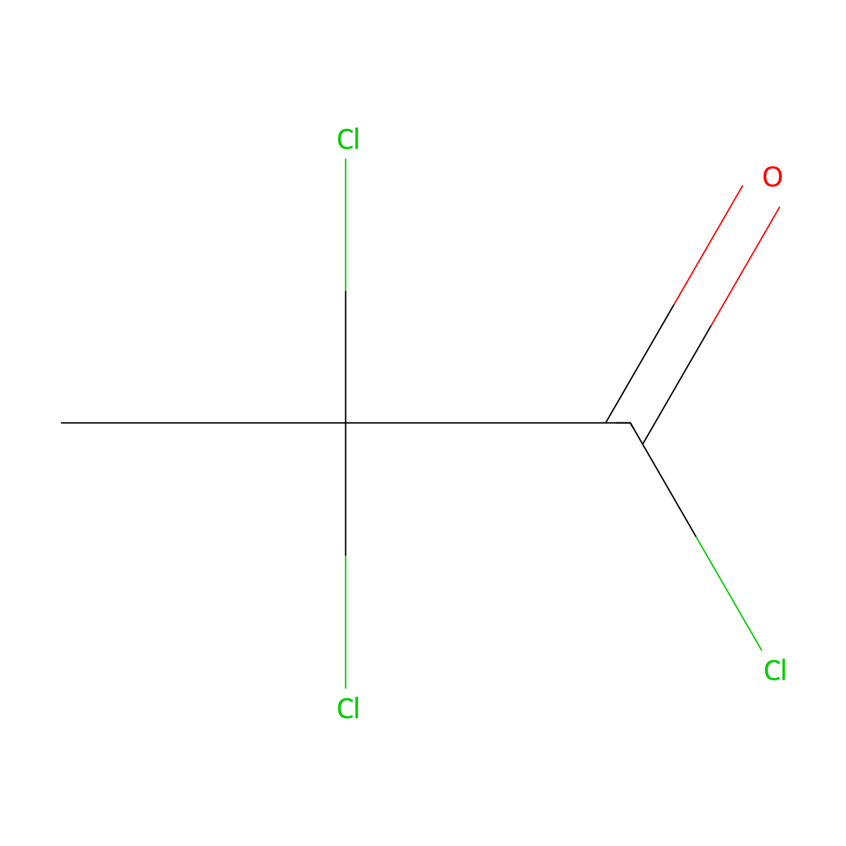 2,2-Dichloropropanoyl chloride molecular structure, CAS 26073-26-7